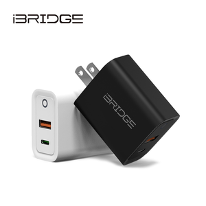 iBRIDGE PD30W Dual Port Fast Charger - Black