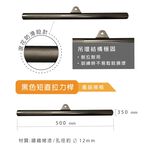 【德旺健身器材】【專業拉力器】黑色短直拉力桿, , large