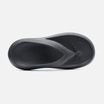 HANG TEN 一體成型環保夾腳拖鞋 男鞋 人字拖 旅遊 休閒 逛街 簡約 素色 柔軟 厚底 Q彈 耐磨 防滑 黑灰綠, , large