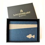 [LOGINHEART]魚滿堂_北歐藍灰（鏤空） 全防護屏蔽感應卡夾  5卡層皆受屏蔽 防盜刷 防消磁 台灣製造獨家精品, , large