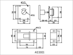 Door Latch, , large