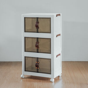 Three-layer storage box