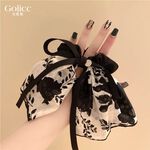 【Gulicc】古莉可 髮圈 法式復古水墨色裙襬髮圈, , large