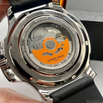 [星晴錶業]GiorgioFedon1919手錶,46mm,GF00115黑色錶面銀錶殼深黑色矽膠錶帶款, , large