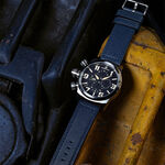 elegantsis 愛樂時 JF48QS-陸海空三軍大錶徑三眼計時手錶-海軍藍/48mm ELJF48QS-OU06L, , large