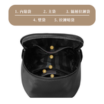 【ZENDAR】限量1折 頂級超柔軟小牛皮後背包 莎拉系列 全新專櫃展示品(黑色), , large