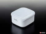 Pure white food storage container, 700ml, , large