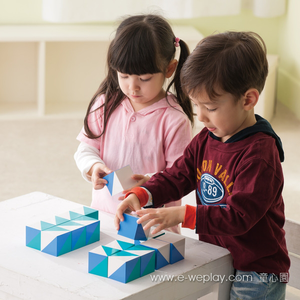 [Yong Quanxin] Weplay Body Potential Development Series [Creative Interaction] Blue Ocean Building Blocks (16 pieces) ATG-KC2004