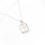 【Angel & Me】Memory of Love Cross S925 Sterling Silver Necklace Bible Locket, , large