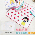 【現貨】MIT台灣製毛巾 方巾 口水巾 童話故事公主 抗菌紗布 小方巾(26*26cm) HP6001-6009, , large