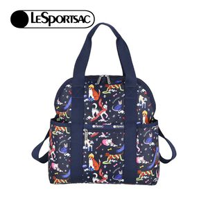 |快速出貨|Lesportsac Double Trouble Backpack 手提兩用後背包媽媽包/ 雪國汪星人