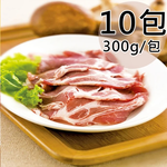 【天和鮮物】厚呷豬-雪花火鍋肉片10包(300g/包)(免運費), , large