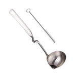 Stainless steel soup spoon, , large