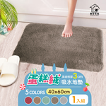 Buy one get one Soft and extremely thick cake velvet absorbent floor mat, , large