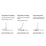 IZZO Golf Flatball Swing Golf Training Aid - White (6pcs), , large
