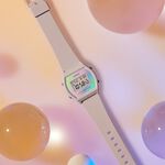 CASIO 卡西歐 奶茶色 粉彩漸層電子錶 女錶 LW-205H-4A, , large