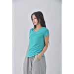 (S) salomonv領綠色短袖上衣二手衣, , large