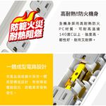 Tyson太順電業 台灣製 1切6座 3孔延長線 【現貨】多尺寸 316AS 延長線 安全防火 拉環扁插 耐用 耐摔, , large