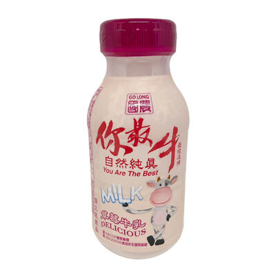 國農草莓調味牛乳215mlx24