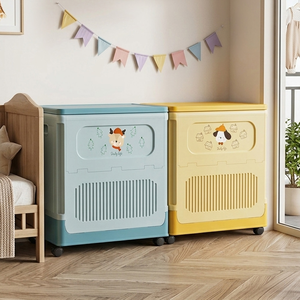 【AOTTO】55L大容量多功能翻蓋折疊收納箱(AL-018-2)