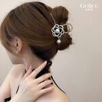 【Gulicc】古莉可 髮夾 山茶花小香風髮夾 抓夾, , large