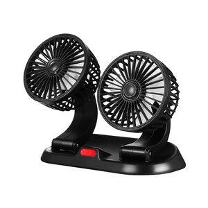 雙頭180度兩段式USB車用電扇