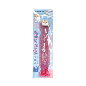 30cm Folding Ruler &ndash; Pink