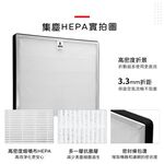 蟎著媽 適用 三洋 SANLUX ABC-M8 CAFT-M8HC 空氣清淨機 濾網, , large