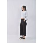 (S) pazzo高腰寬鬆黑色長褲二手衣, , large