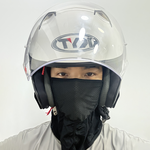 【Full-Cover Ice Silk Cooling Sun Protection Hood Mask】&mdash;highly elastic, breathable, and non-stuffy. Perfect for riders, outdoor workers, and commuters; provides full coverage with sun protection, quick-drying, and moisture-wicking performance., , large