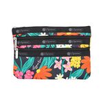 Lesportsac 3-zip Cosmetic 三層拉鍊化妝包/ 繽紛花園, , large