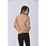 (XL) uniqlo質感棉質純棉杏色長袖上衣二手衣, , large