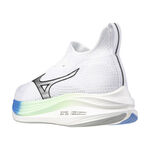 Mizuno Mizuno Neo 男 慢跑鞋 路跑 襪套 緩衝 白灰 [J1GC258601], , large