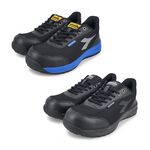 DIADORA迪亞多那 防潑水工作防護鞋 工作鞋 安全鞋 男鞋 MIT台灣製造 防穿刺 反光 抗菌 耐油 防滑 藍 黑, , large