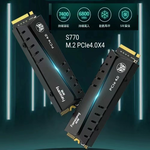[FANXIANG] SSD solid state drive M.2 2280 PCIe4.0 built-in independent DRAM memory read speed 7400MB/s support PS5-S770-1TB with heat sink, , large