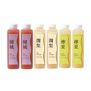 OKASANG  Love to eat fruits fungus drink set｜1000ml*6(White fungus & Strawberries*2、White fungus & Asian pears*2、White fungus & Honey lemon*2)