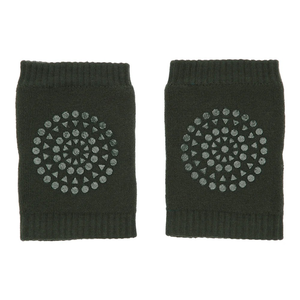 Baby anti-slip knee pad with grip for crawling Forest Green