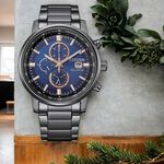 CITIZEN 星辰 亞洲限定 光動能計時手錶 禮物 CA0845-83L, , large