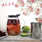 【美國Mother Goose鵝媽媽】 580度超耐高溫大容量玻璃歐式沖茶壺800ml 沖泡茶壺 泡茶壺, , large