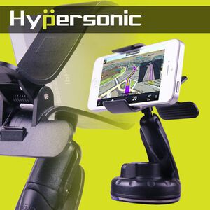 Hypersonic夾式吸盤手機架