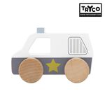 官方直營【Tryco】木質小車-警察車(同款任選購買2個以上出貨), , large