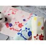 [凱美棉業] 8入組 隨機出色 MIT台灣製 可愛半棉半紗兒童毛巾-哞哞牛款  純棉柔軟 舒適吸水, , large