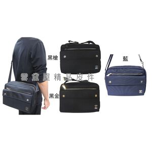 ~雪黛屋~SANDIA-POLO 斜側包小容量二層主袋內二隔層進口防水尼龍布肩背斜側BSP10181901200(小)
