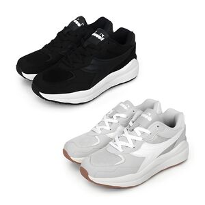 DIADORA迪亞多那 時尚運動女鞋 女運動鞋 休閒鞋 復古 輕量 透氣 保護後跟 反光 散熱 排濕 足弓支撐 黑 灰白