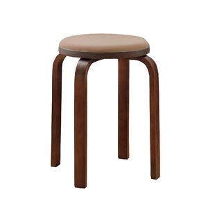 RICHOME曲木凳-卡其色<DIY組裝商品>