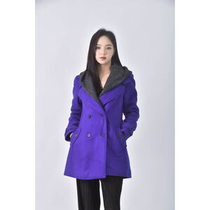 (M) 連帽藍色外套二手衣