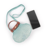 LONGCHAMP XS號 LE PLIAGE FILET 二用漁網包/潟湖藍, , large