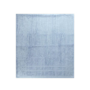 雙層緞檔浴巾-暗灰藍