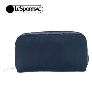 |快速出貨|Lesportsac RECTANGULAR COSMETIC 經典長形化妝包 送禮推薦-深海藍