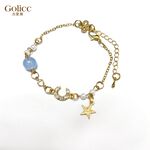 【Gulicc 】古莉可 手鍊 星月鋯石珍珠手鍊, , large